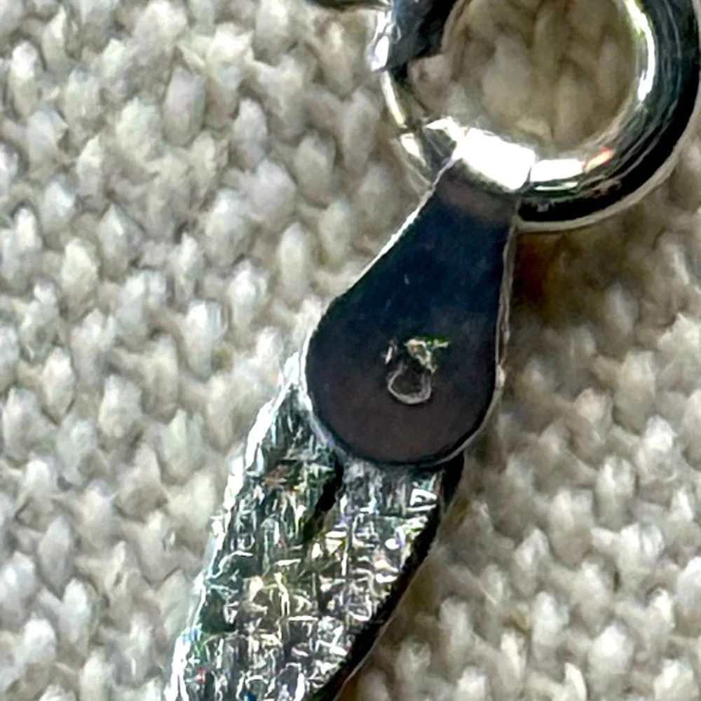Vintage Sterling Silver Twisted Braid Herringbone Necklace
